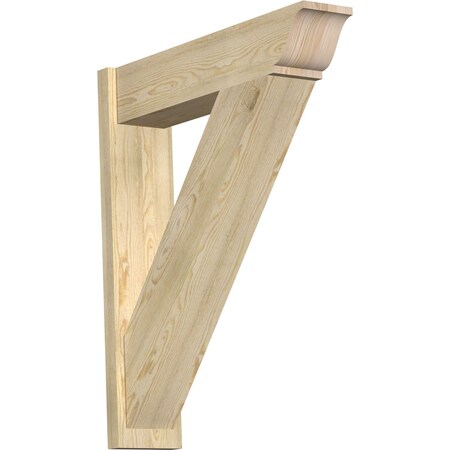 Ekena Millwork Traditional Traditional Rough Sawn Outlooker, Douglas Fir, 8"W x 34"D x 40"H OUT08X34X40TRA01RDF